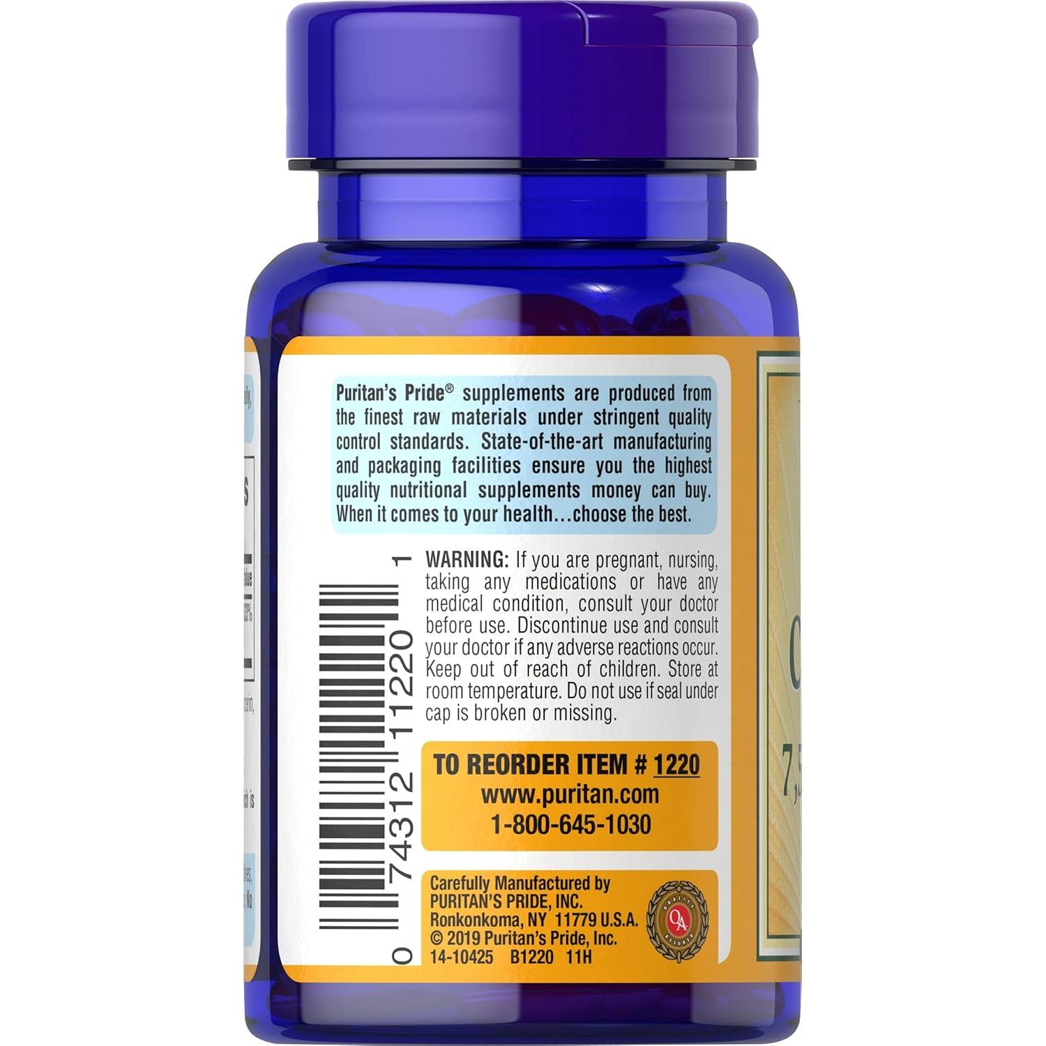 Beta Caroteno Puritan's Pride 100 Softgels Paquete de 2