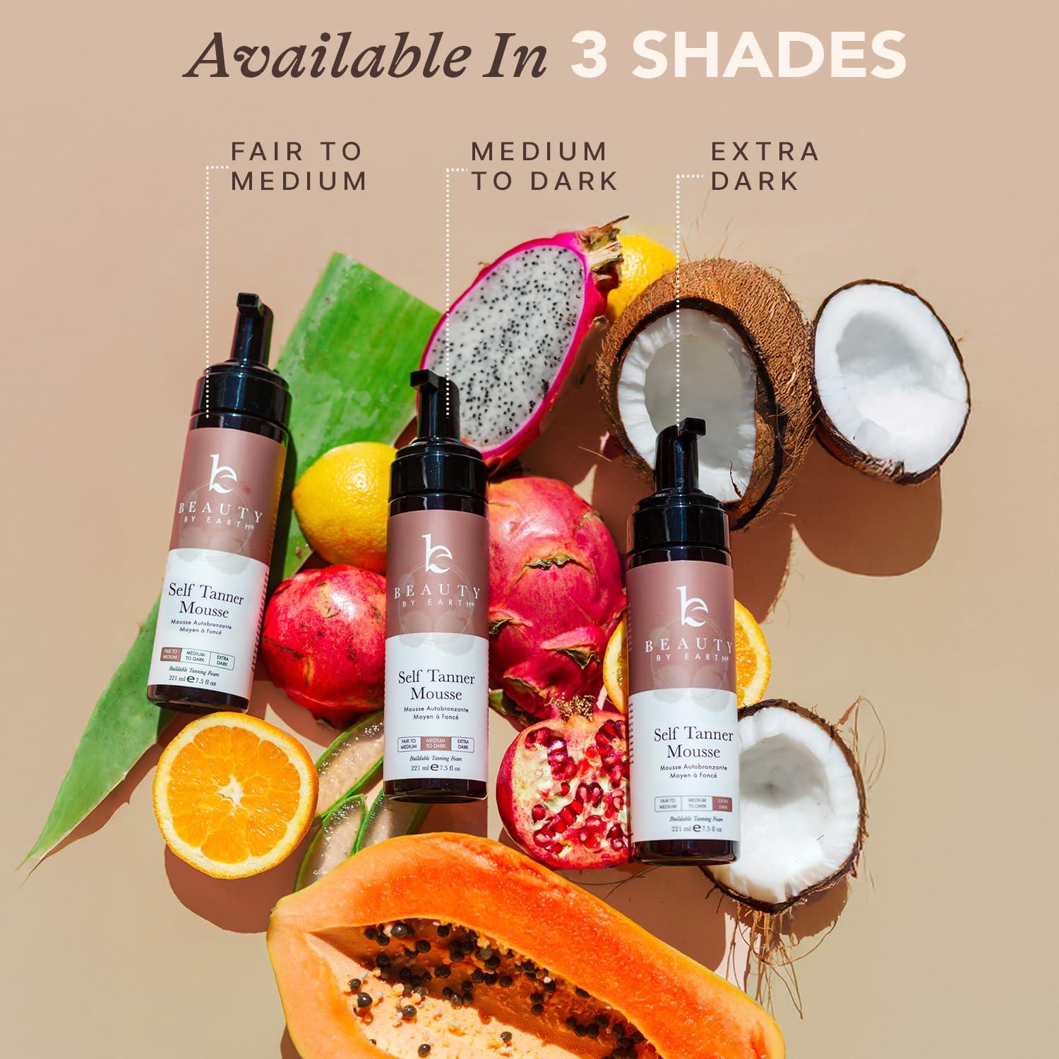 Mousse Autobronceador Beauty by Earth 221.8 ml Extra Oscuro