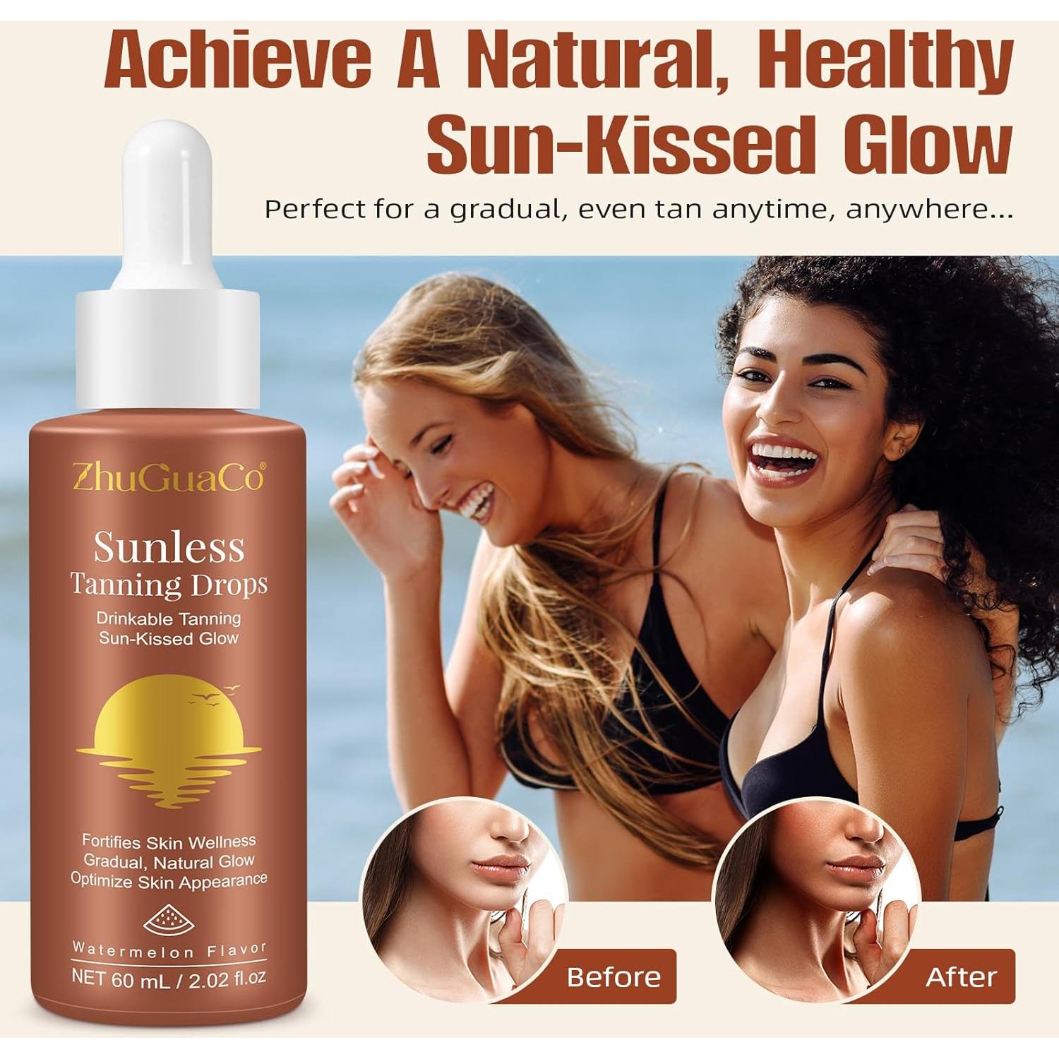 Gotas Bronceadoras Bebibles WRFAATGO 60 ml Sabor Sandía