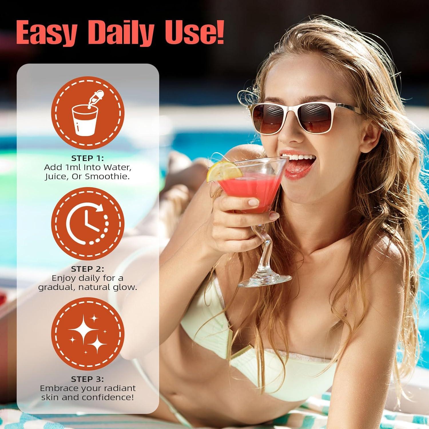 Gotas Bronceadoras Bebibles WRFAATGO 60 ml Sabor Sandía