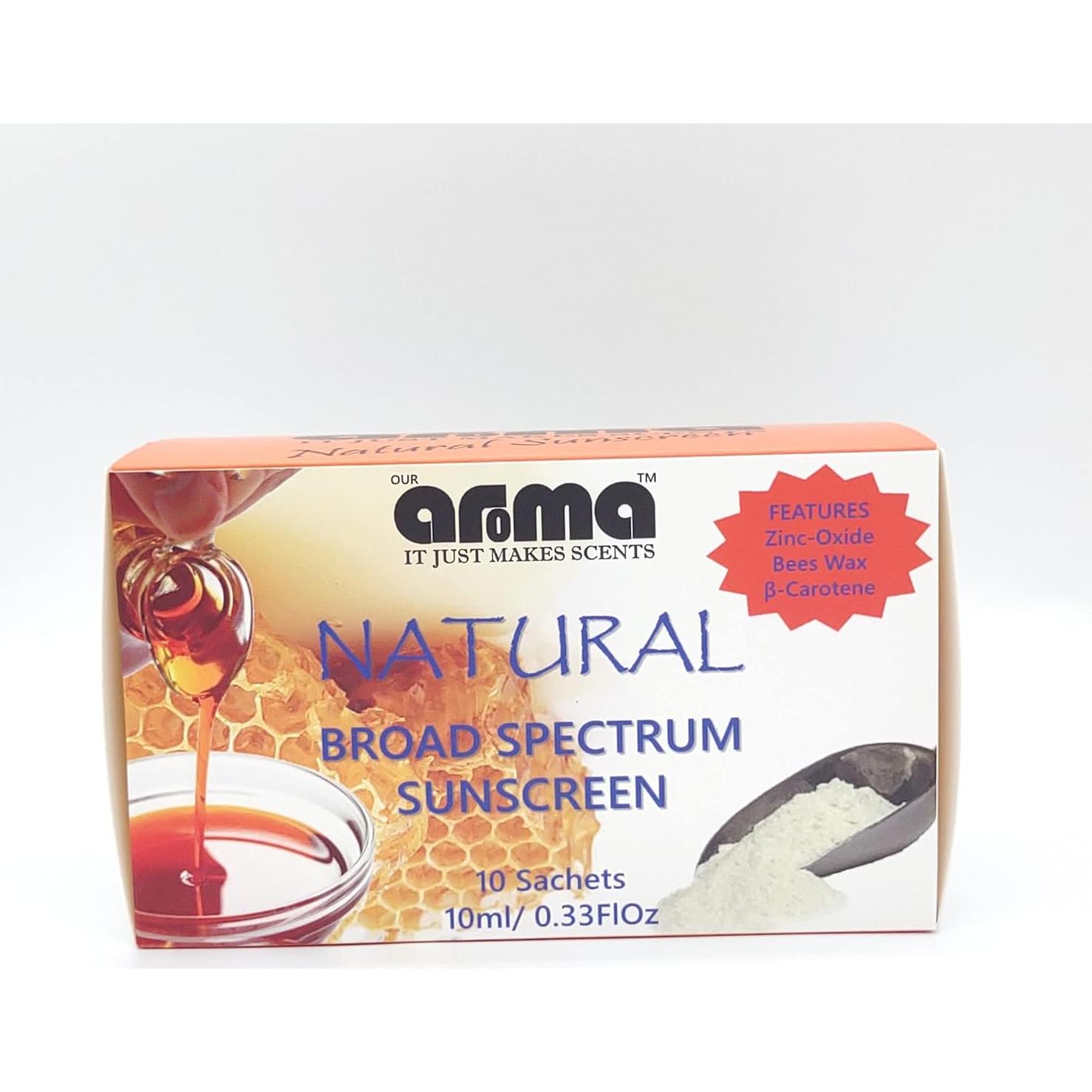 Protector Solar Natural Nuestra Aroma SPF 40 - 10 Sachets