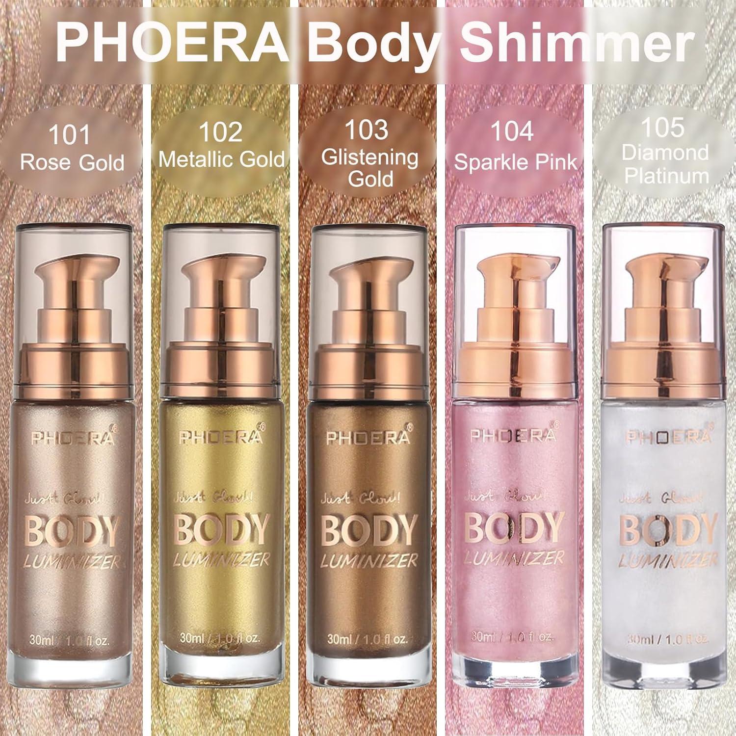 PHOERA Aceite Iluminador Bronceador para Cuerpo 28g