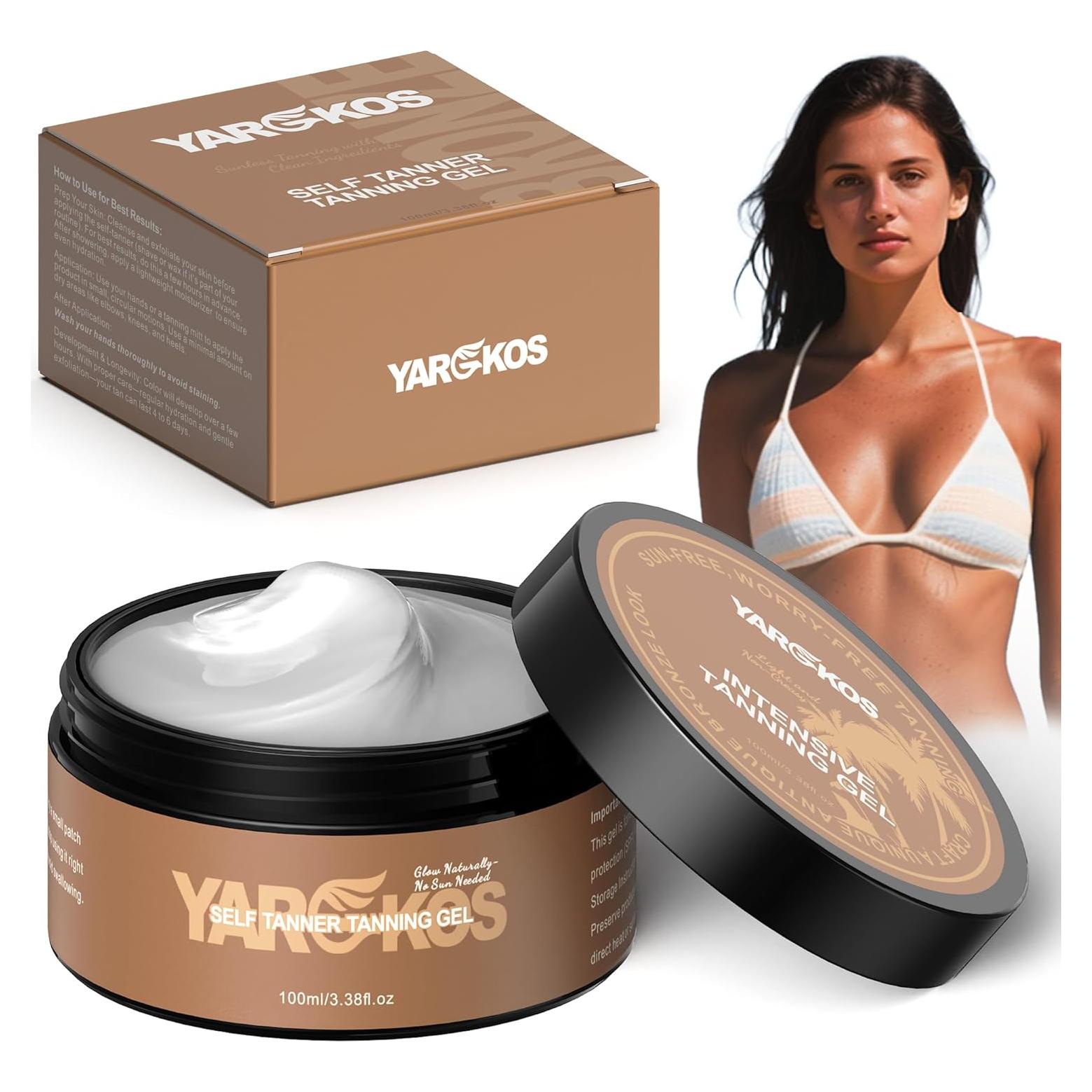 Gel Bronceador Intensivo Yargkos 100 ml - Hidratante y Sin Sol