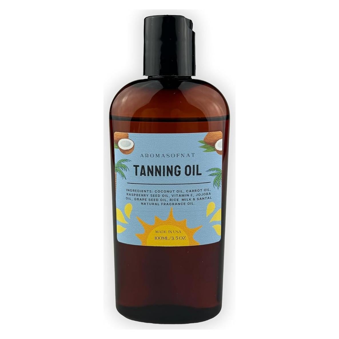 Aceite Bronceador Natural AROMASOFNAT 103.5ml - Brillo Dorado