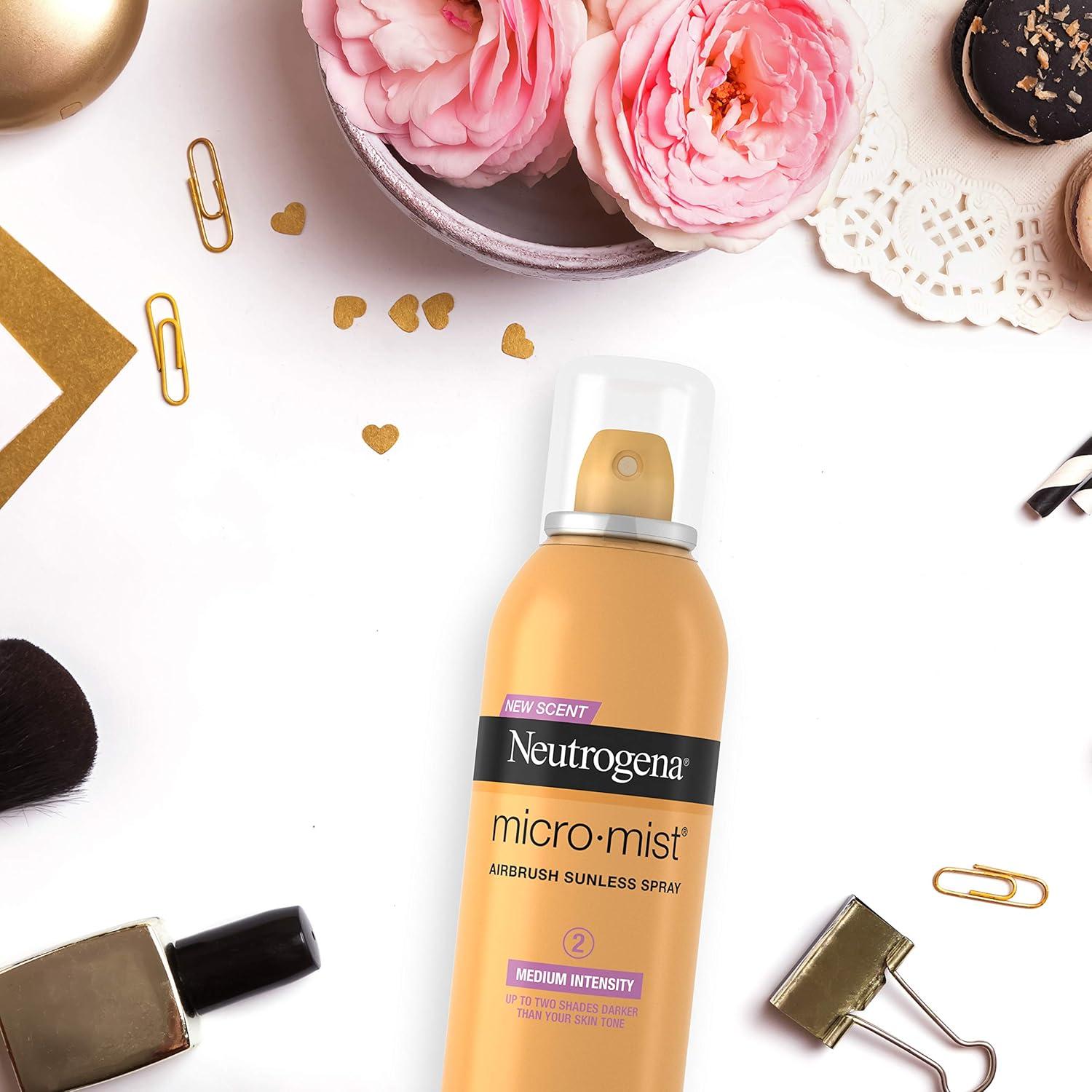 Spray Bronceador Sin Sol Neutrogena Micromist 150 g Intensidad Media