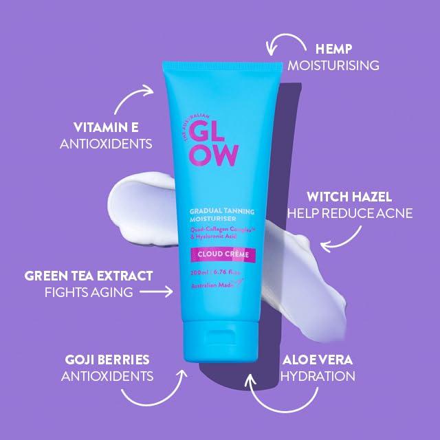 Loción Bronceadora Gradual Australian Glow 200ml con Colágeno