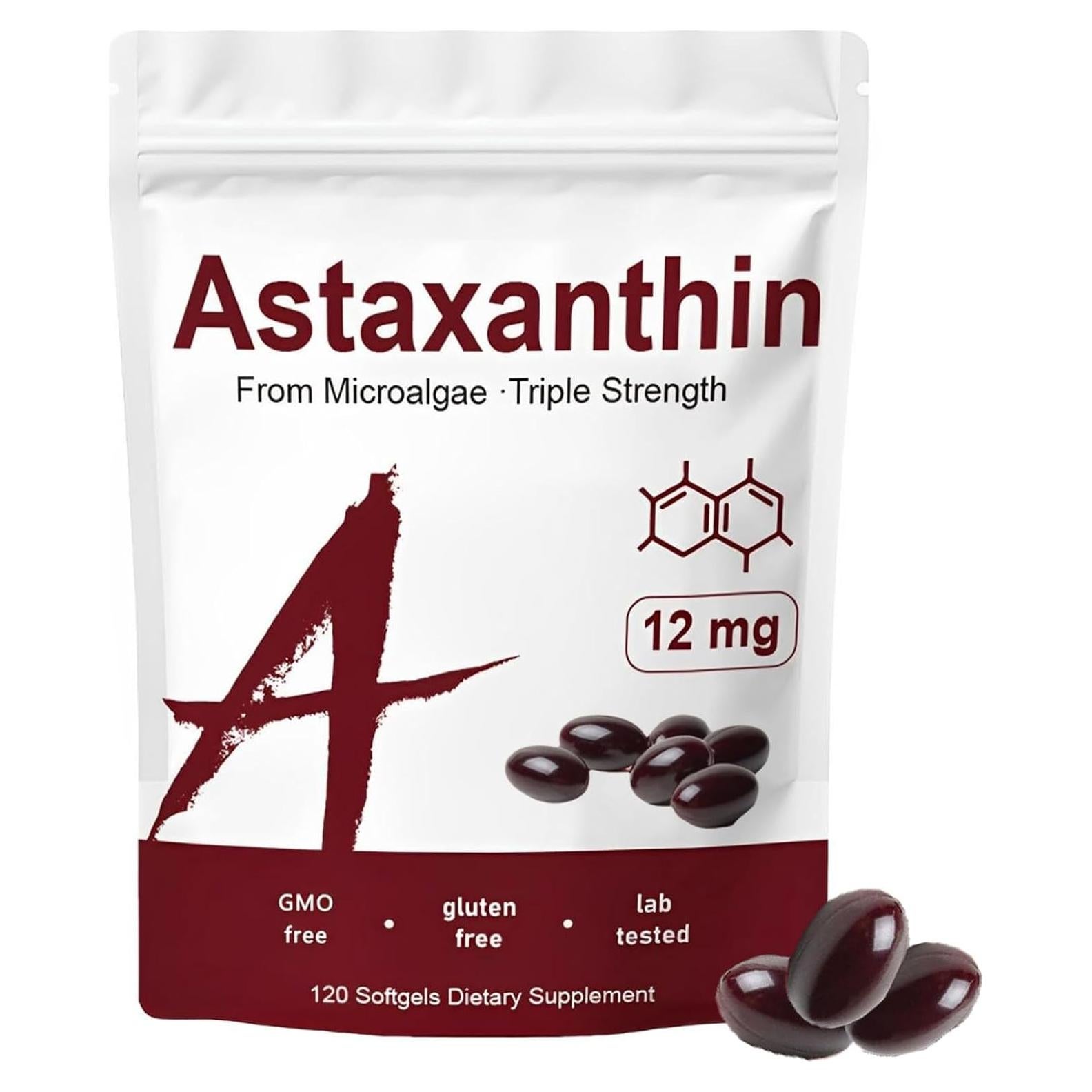 Astaxantina 12mg Nitidissima - 120 Softgels Antioxidantes