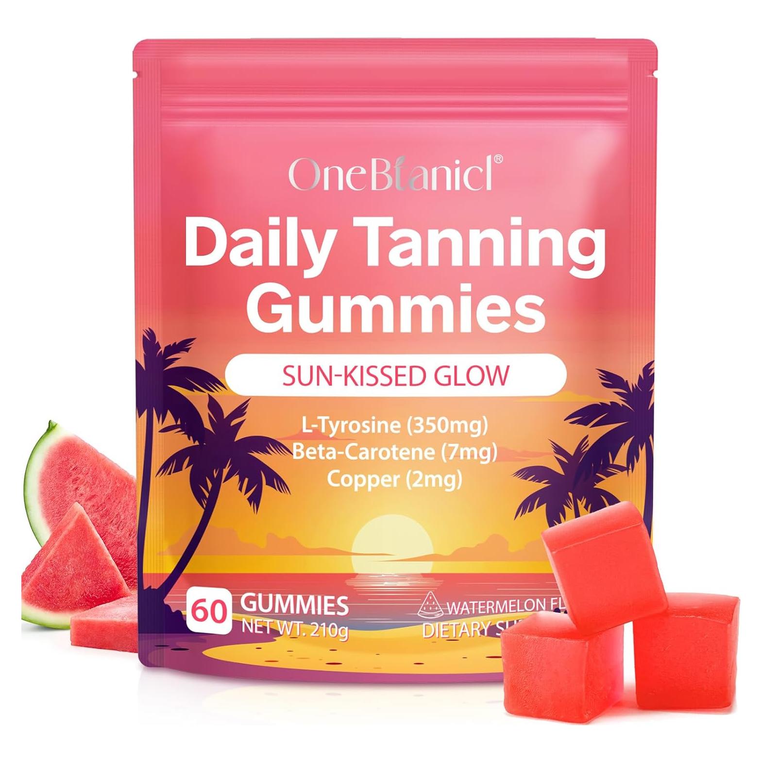 Gomitas Bronceadoras NFILVSYO 60p Sabor Sandía Antioxidantes