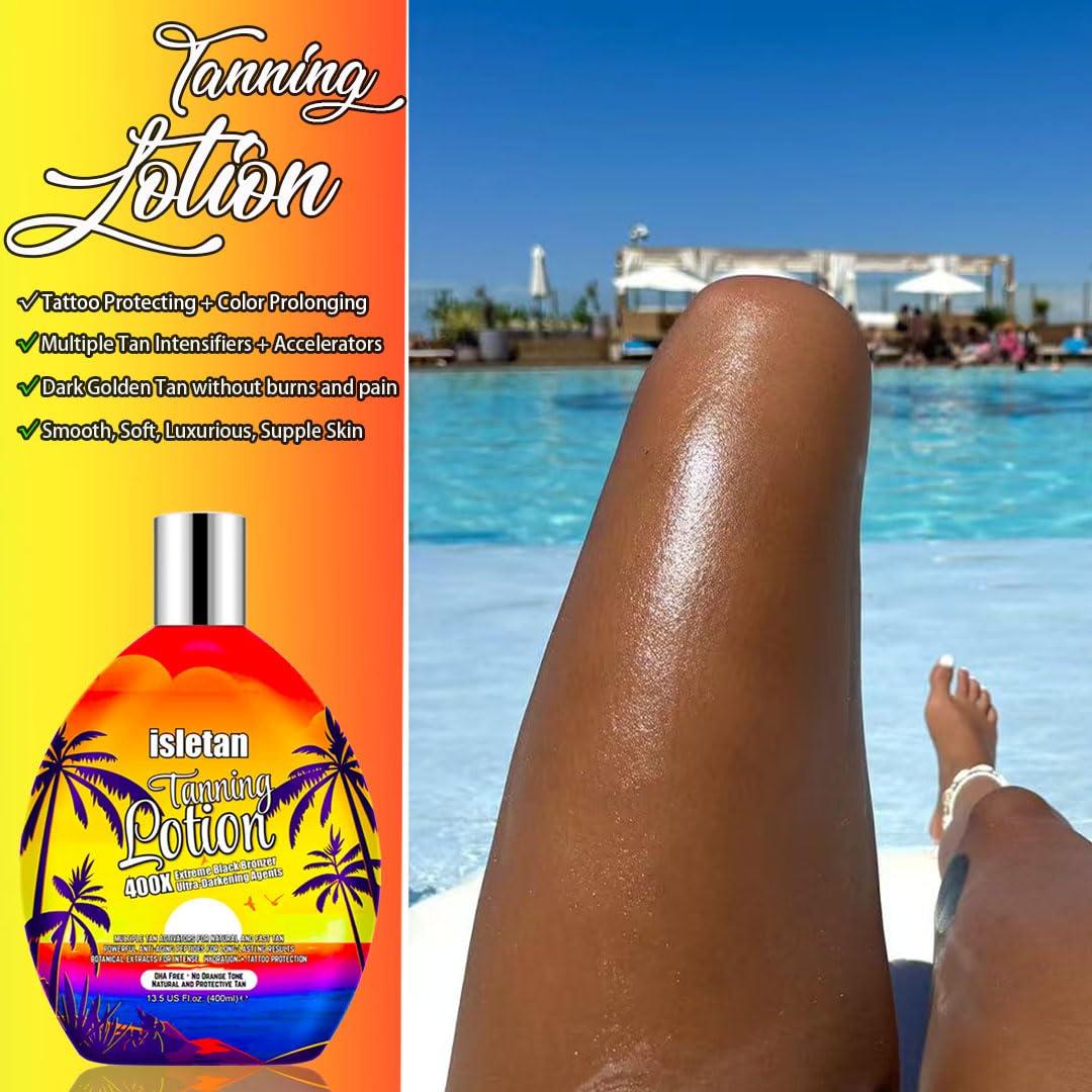 Loción bronceadora Isletan 382.7g para camas de bronceado