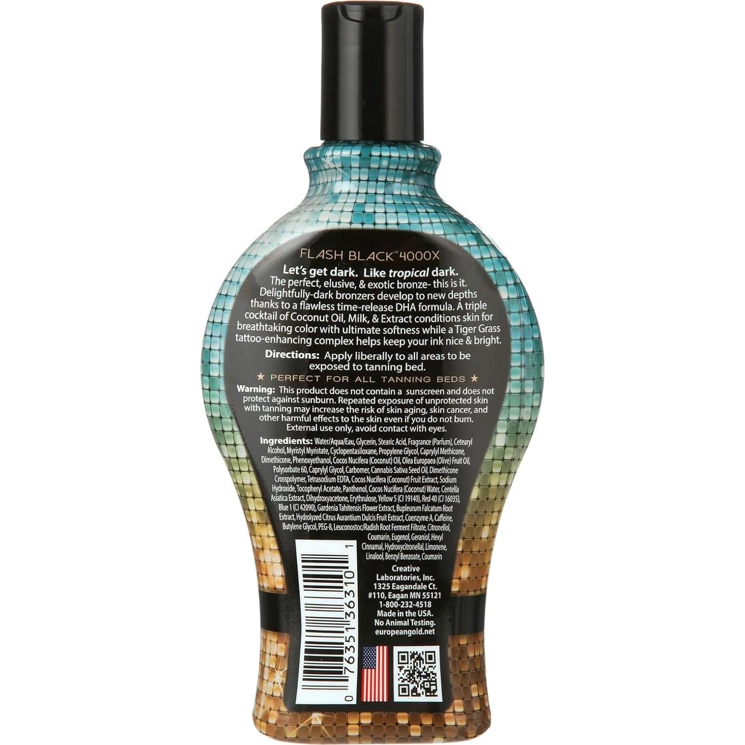 Loción Bronceadora Interior European Gold 4000X 354 ml