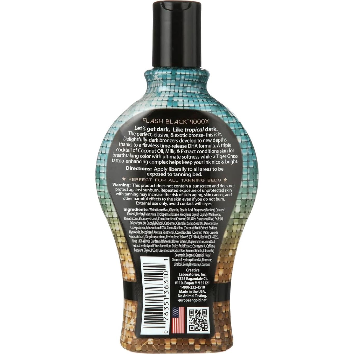 Loción Bronceadora Interior European Gold 4000X 354 ml