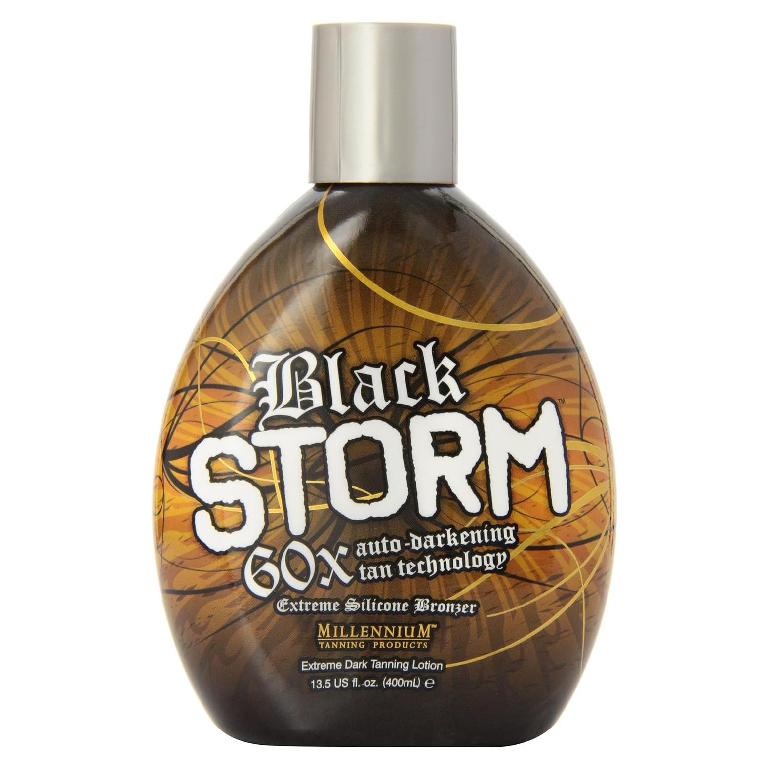 Loción bronceadora Black Storm 60X Millennium Tanning 400ml