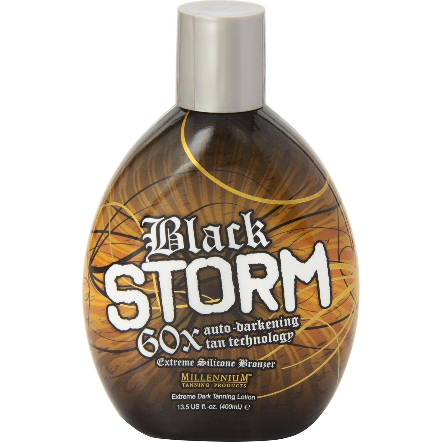 Loción bronceadora Black Storm 60X Millennium Tanning 400ml