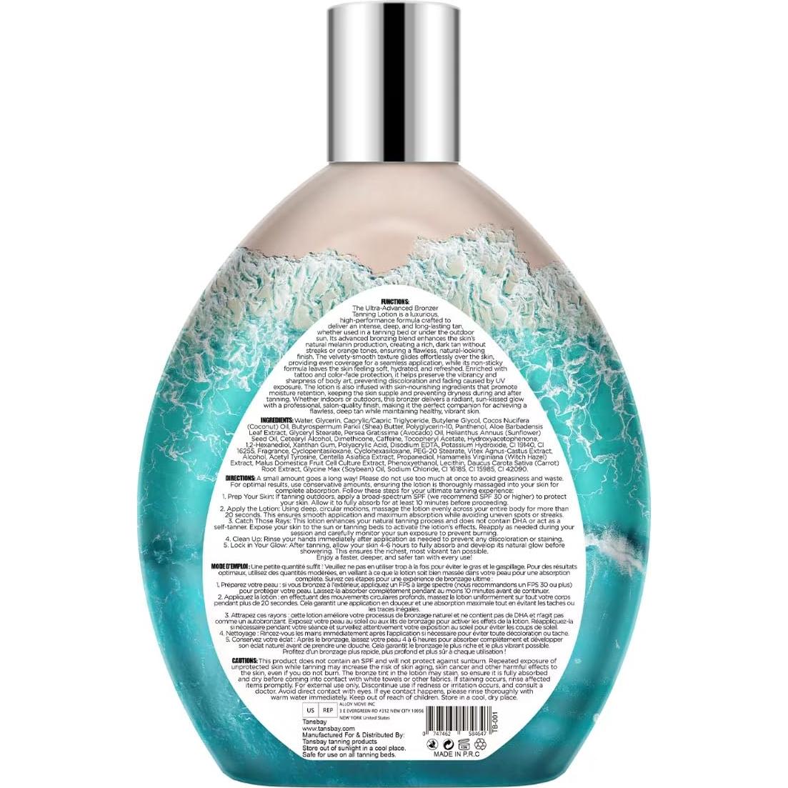 Loción Aceleradora de Bronceado Tansbay 382.7ml Libre de DHA