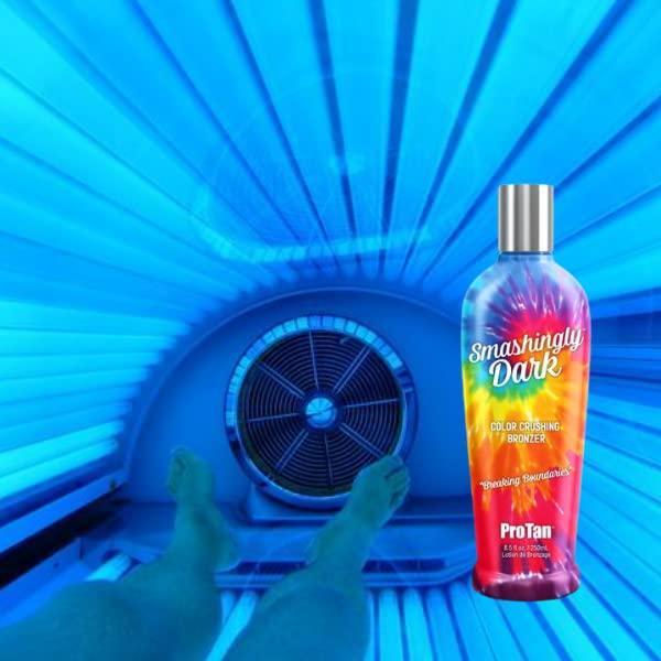 Bronceador DHA ProTan Smashingly Dark 240g con Protección Olores