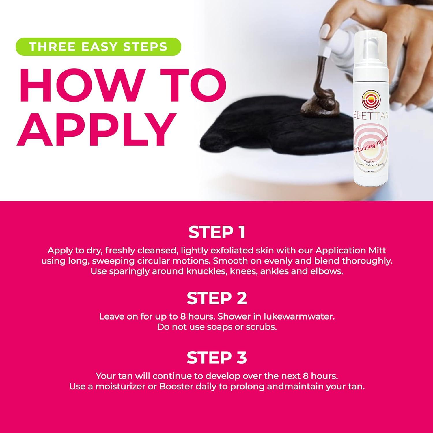 Mousse Autobronceadora BeetTan 226g con Mitón - Bronceado Natural