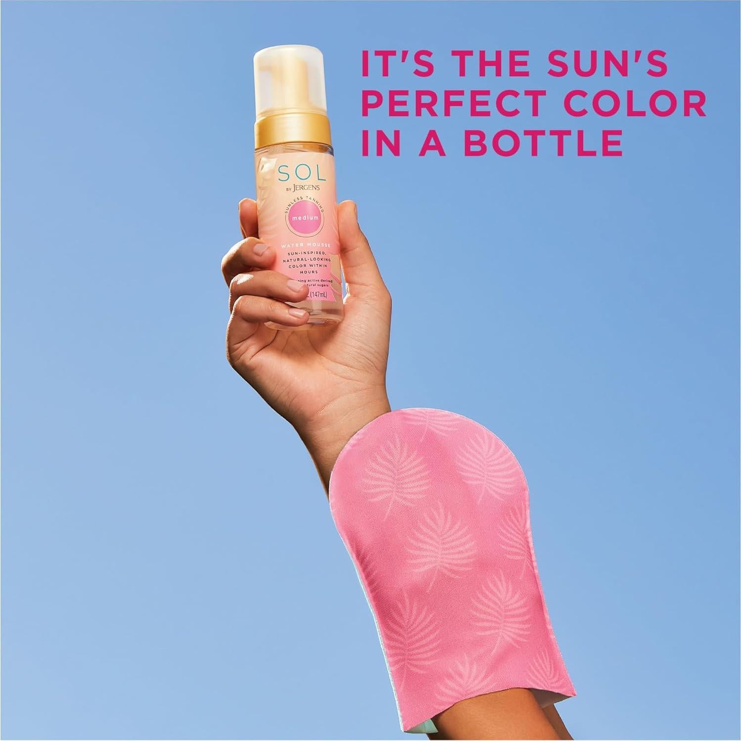 Mousse Autobronceador Jergens SOL Agua Profunda 142g - Color Medio