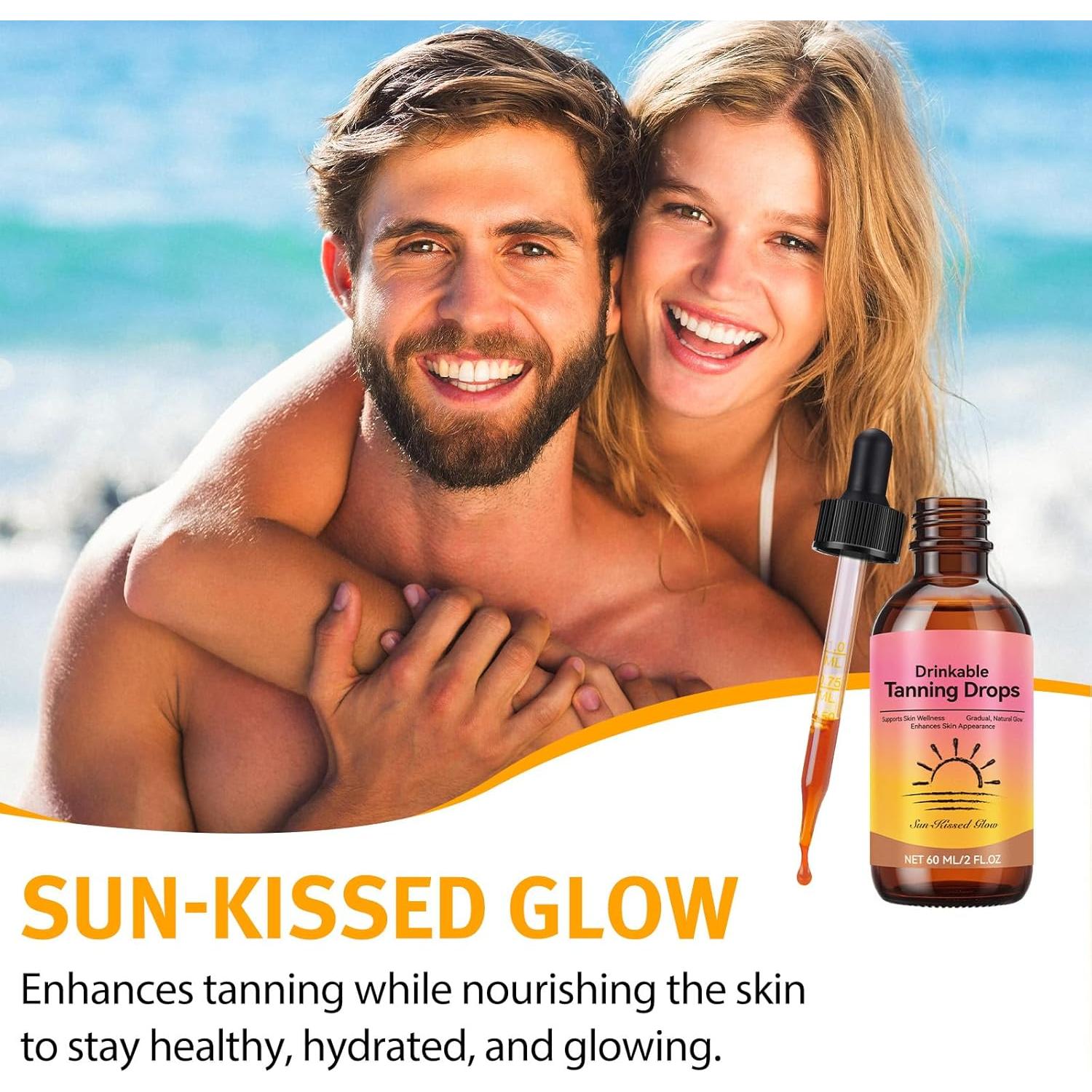 Gotas de bronceado sin sol SHANWU 60ml (Paquete de 2)