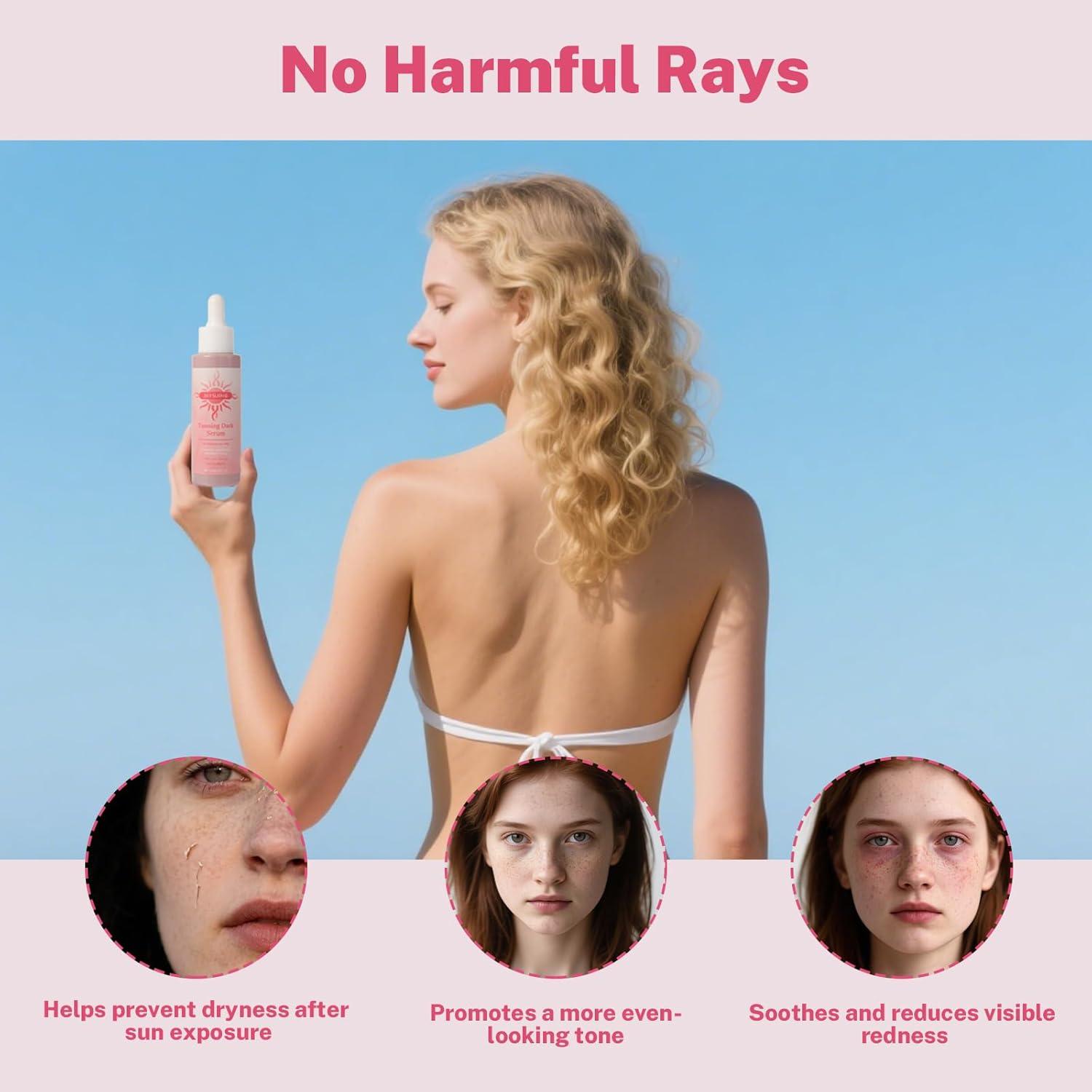 Suero Bronceador ALAOW 60ml - Brillo Natural Sin Rayas