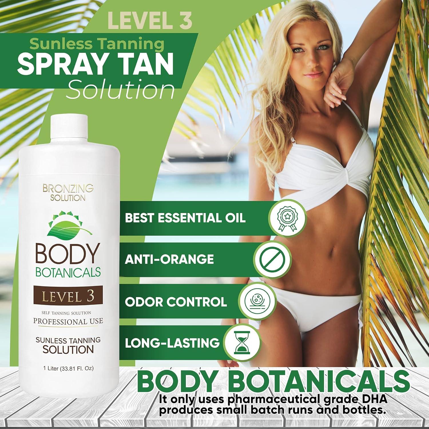 Bronceado sin sol Body Botanicals 1L - Nivel 3 (12% DHA) Spray