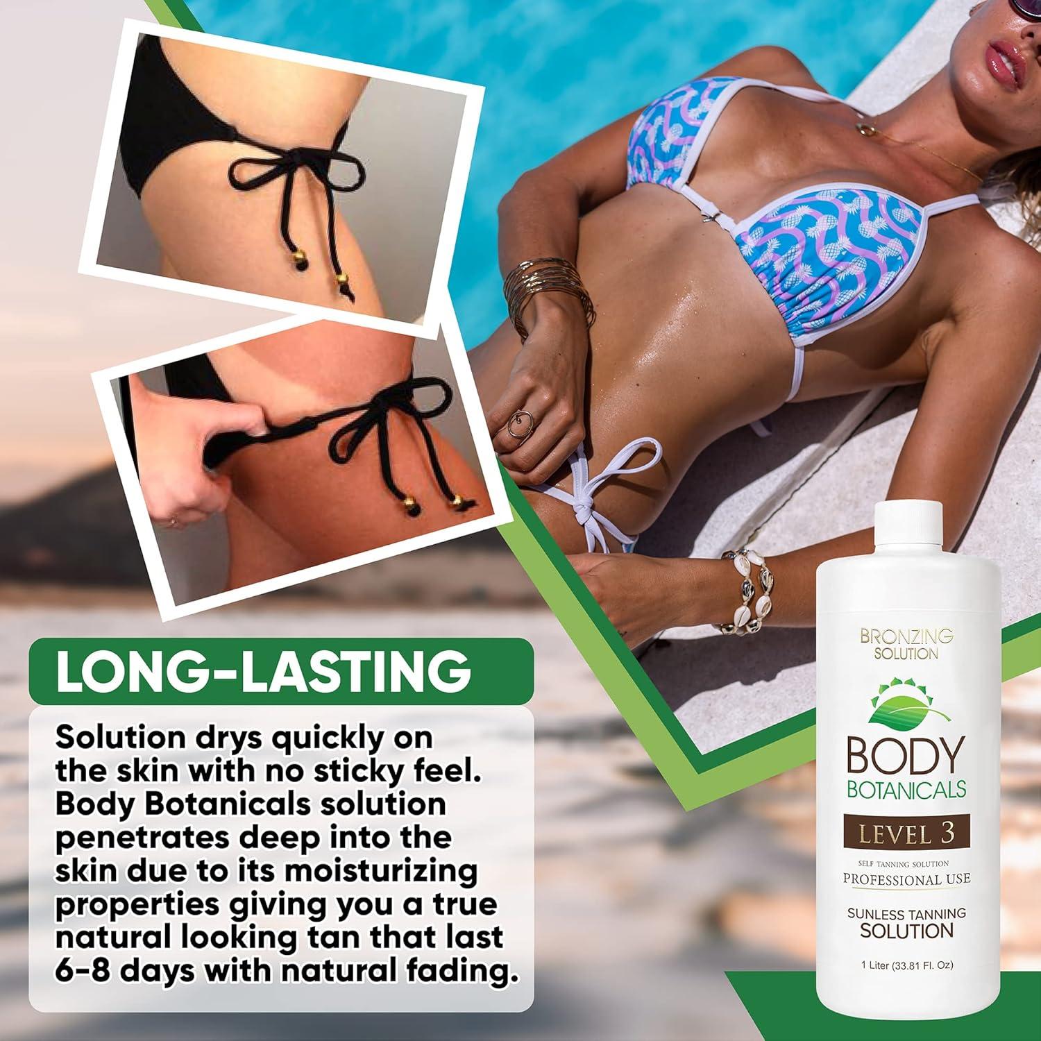 Bronceado sin sol Body Botanicals 1L - Nivel 3 (12% DHA) Spray