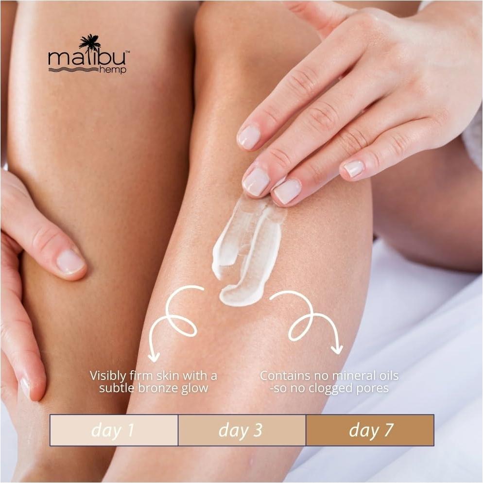 Loción Reafirmante para Piel Malibu Tan Hemp 530 ml