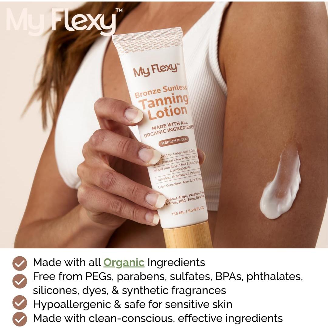 Loción Autobronceadora Orgánica My Flexy 142g - Bronceado Natural