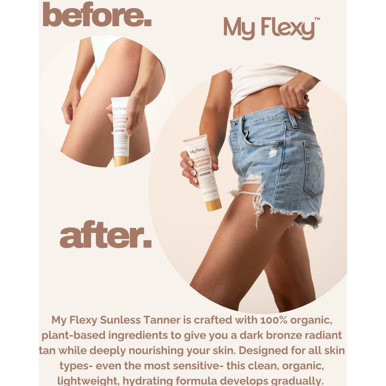 Loción Autobronceadora Orgánica My Flexy 142g - Bronceado Natural