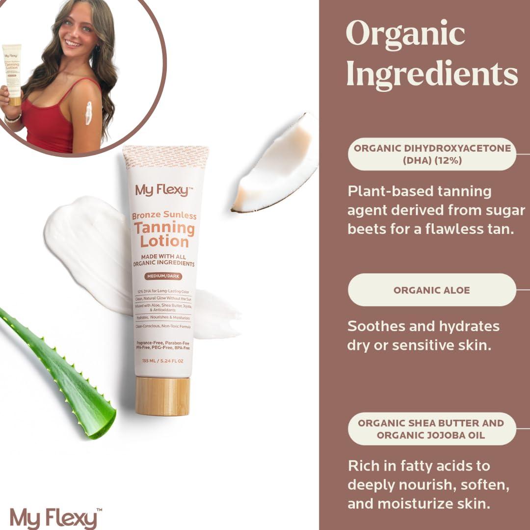 Loción Autobronceadora Orgánica My Flexy 142g - Bronceado Natural