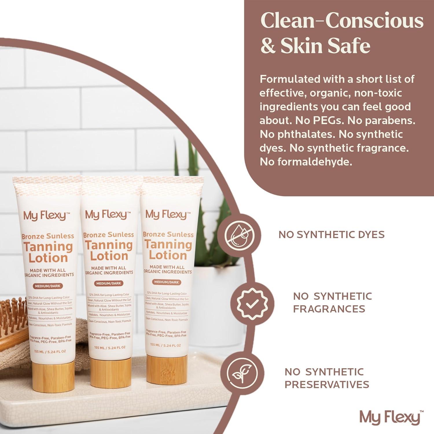 Loción Autobronceadora Orgánica My Flexy 142g - Bronceado Natural