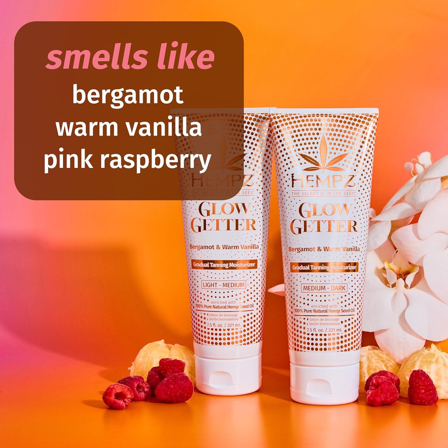 Bronceador Gradual Hempz Glow Getter 250g Claro a Medio