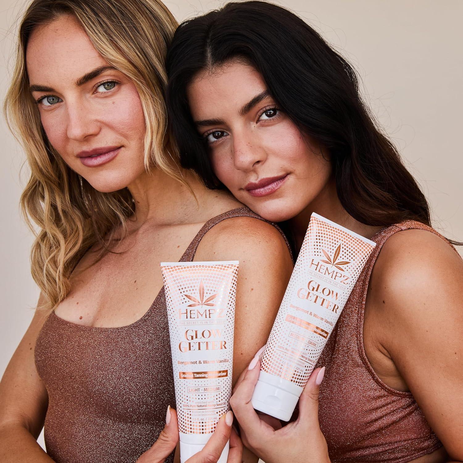 Bronceador Gradual Hempz Glow Getter 250g Claro a Medio