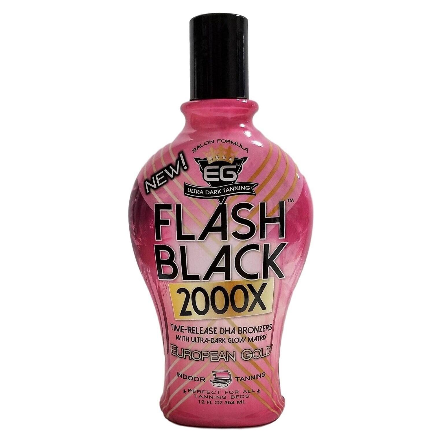 Lotion Bronceadora Interior European Gold Flash Black 2000X 355ml