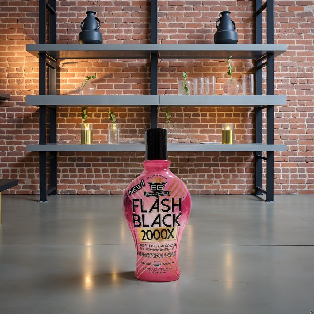 Lotion Bronceadora Interior European Gold Flash Black 2000X 355ml