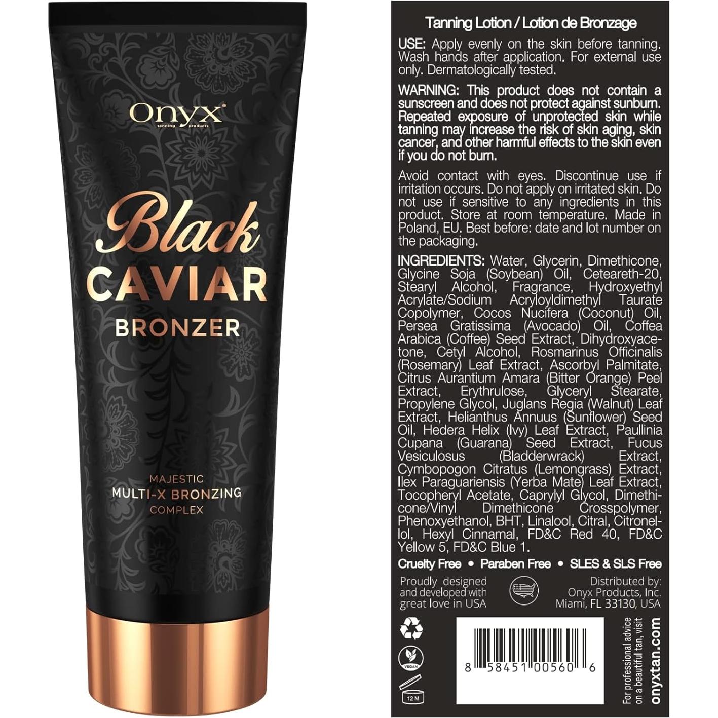 Loción Bronceadora Oscura Onyx 221g - Acelerador Instantáneo