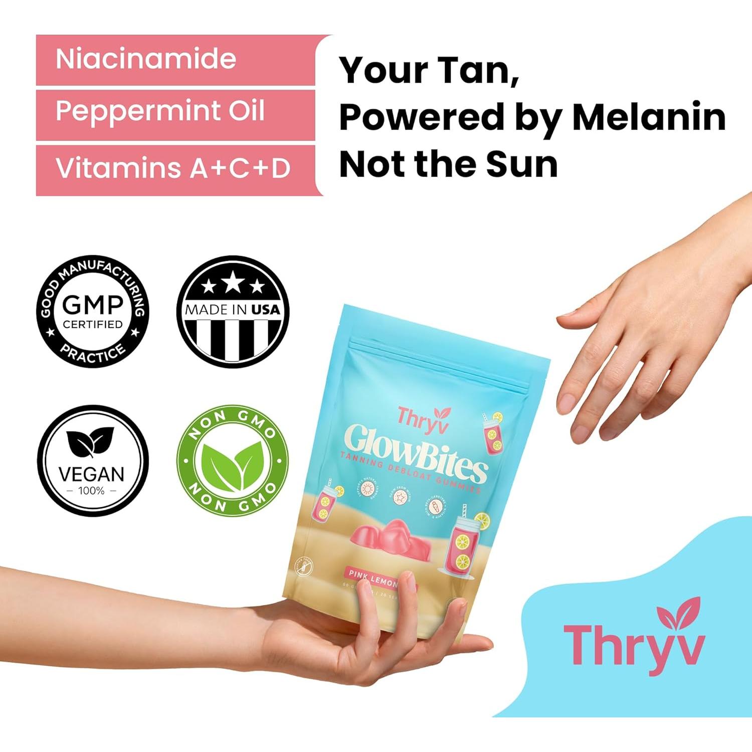 Gominolas Bronceadoras UVBites 60 Unidades Sabor Limonada Rosa