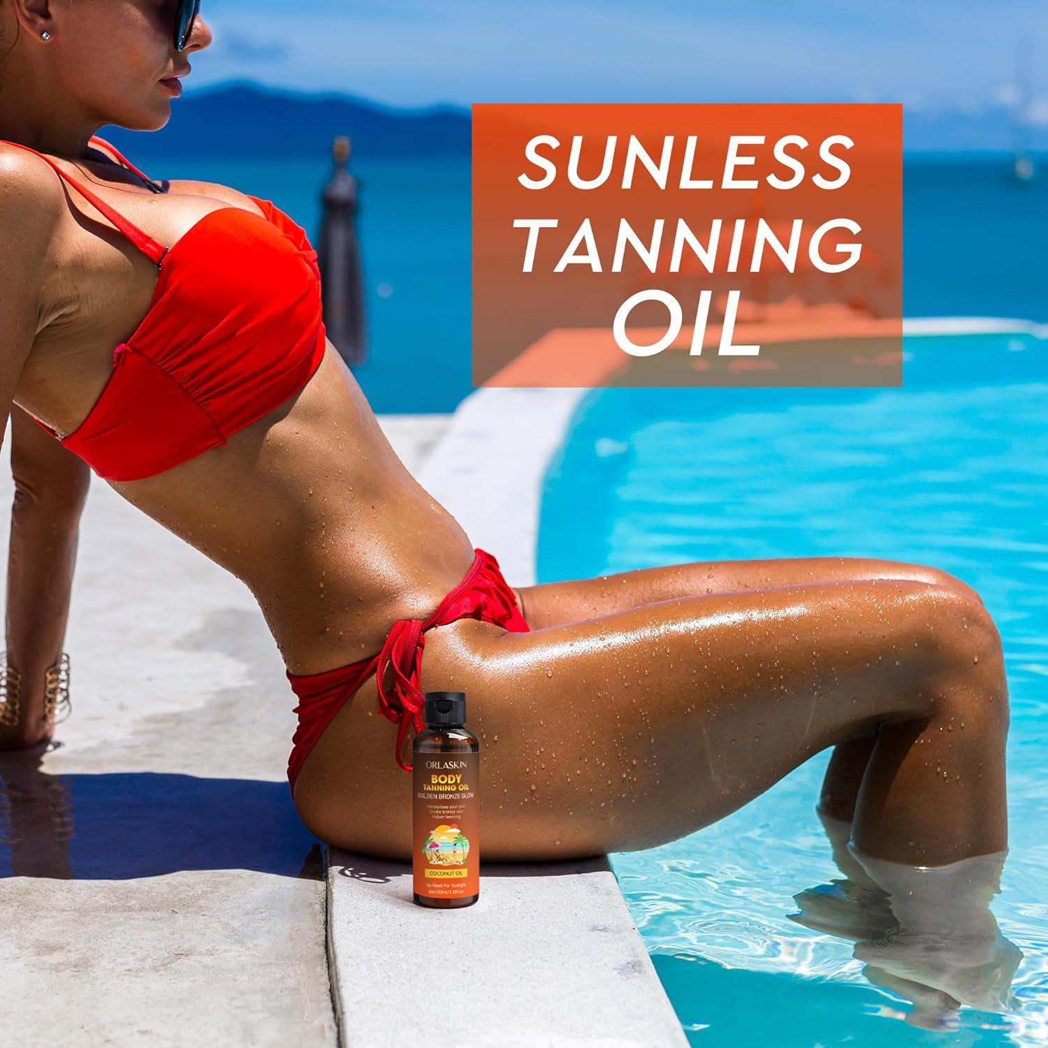 Aceite Bronceador ORLASKIN 120g Hidratante Vegano con Coco