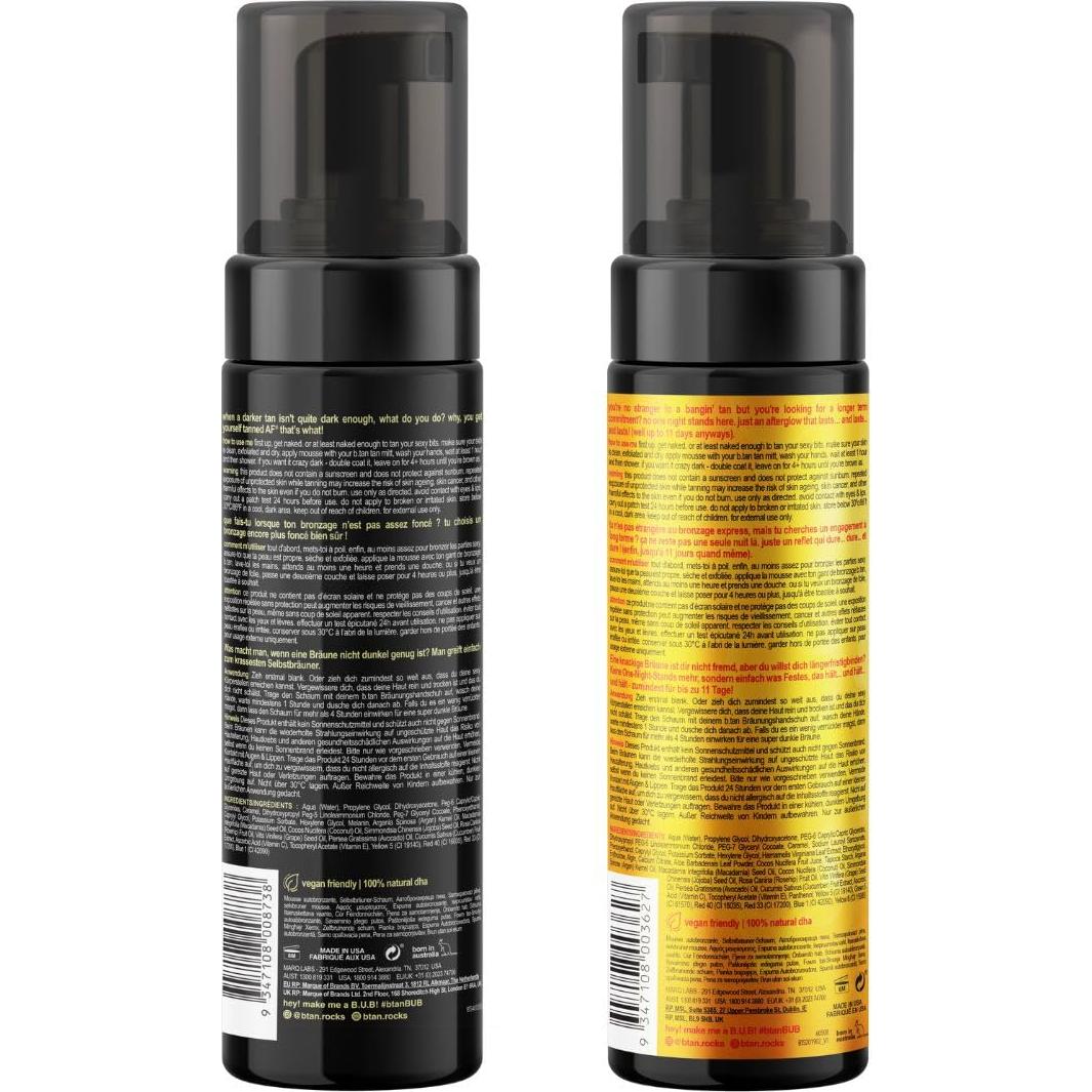 Kit de Autobronceado Oscuro b.tan con Guante Aplicador 1 Hora