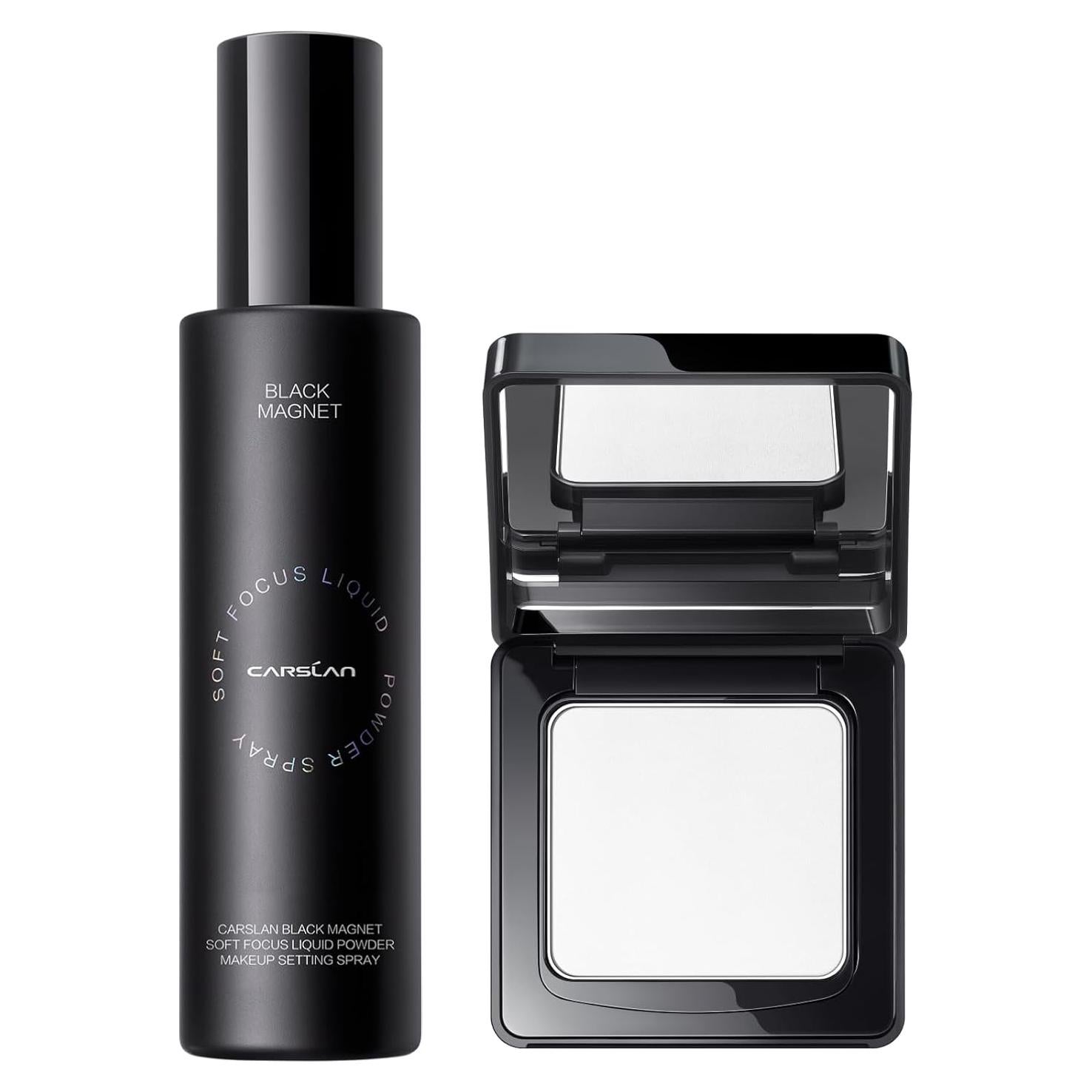 Combo Maquillaje CARSLAN Polvo Compacto + Spray Fijador 24H