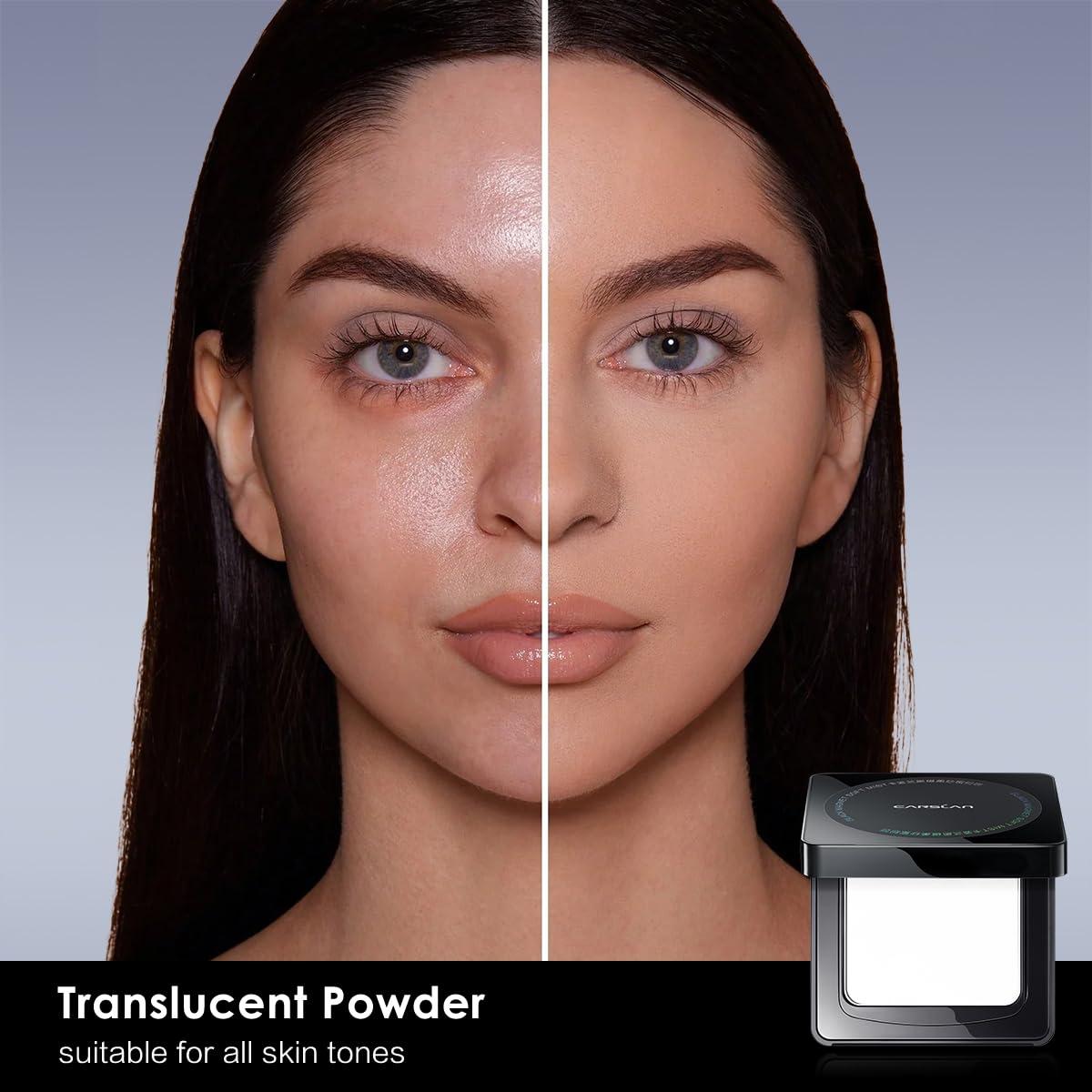 Combo Maquillaje CARSLAN Polvo Compacto + Spray Fijador 24H