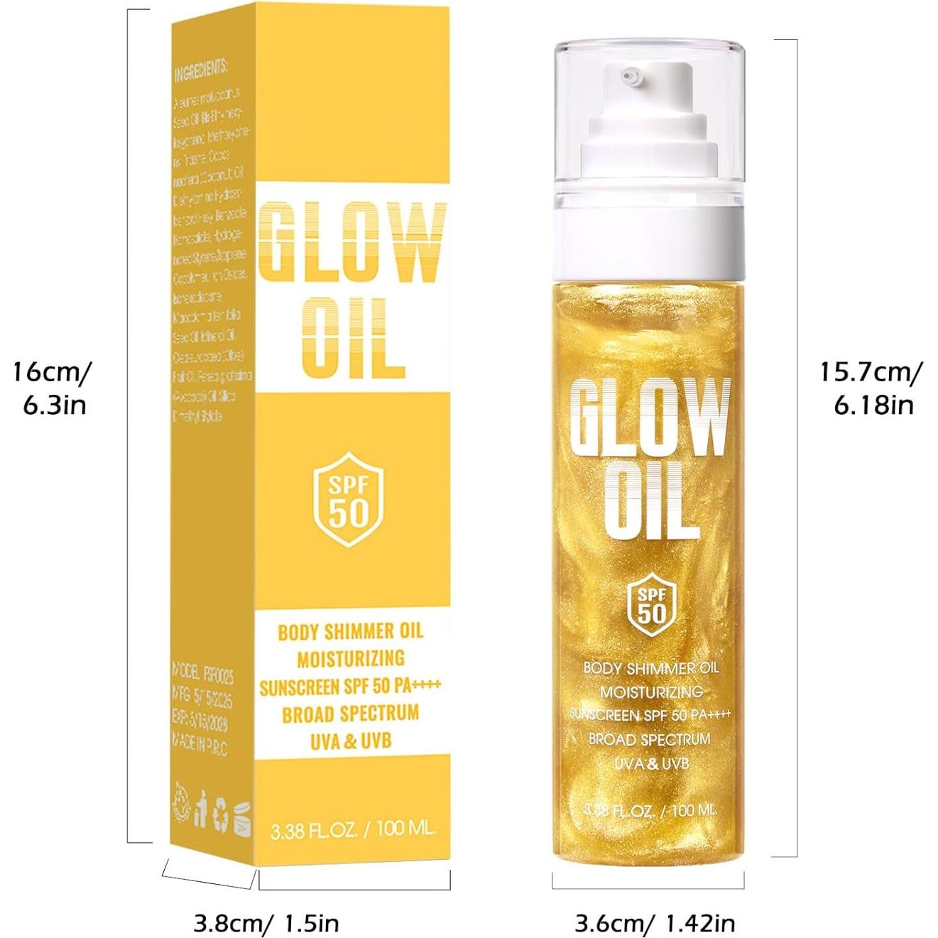 Aceite Brillante Corporal FIVEFULU SPF 50 Hidratante 100 ml