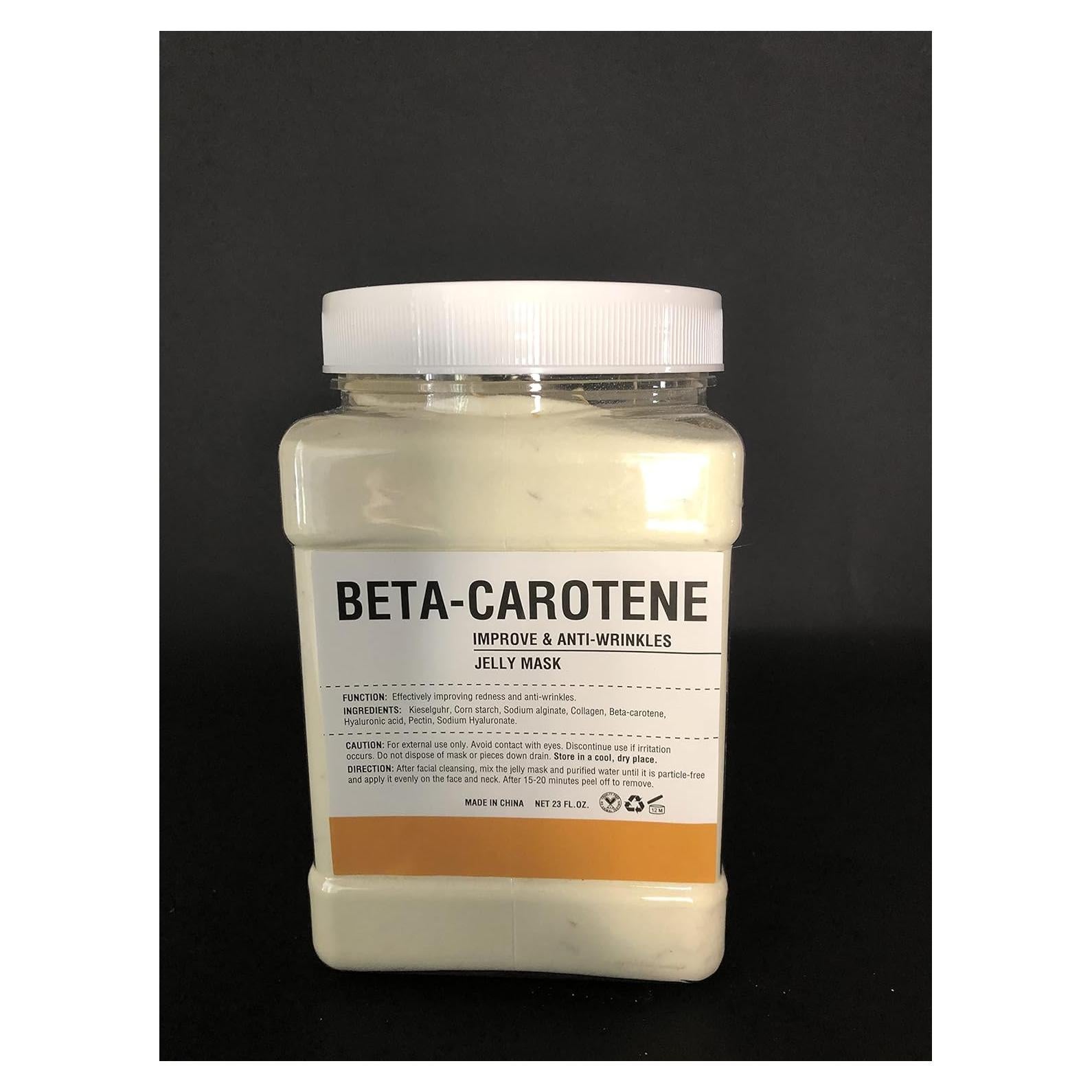 Máscara de Gel de Beta Caroteno Genérico 200ml para Piel Estresada