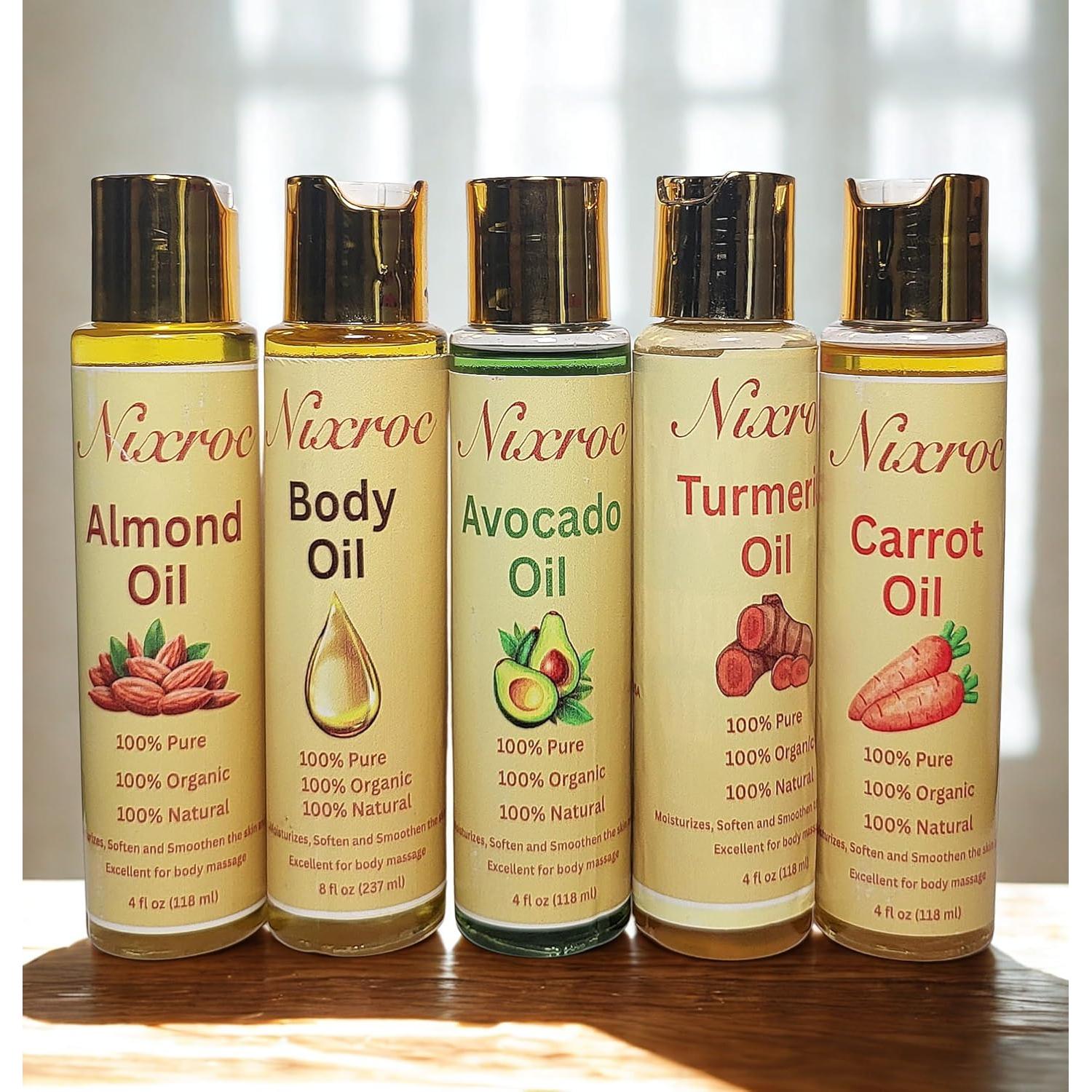 Aceite de Aguacate Orgánico Nixroc 118 ml Hidratante Piel y Cabello