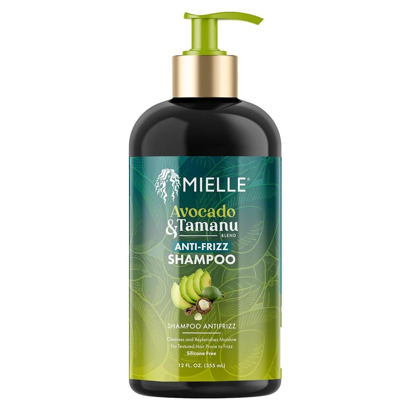 Champú Antifrizz Mielle Organics Aguacate y Tamanu 340g