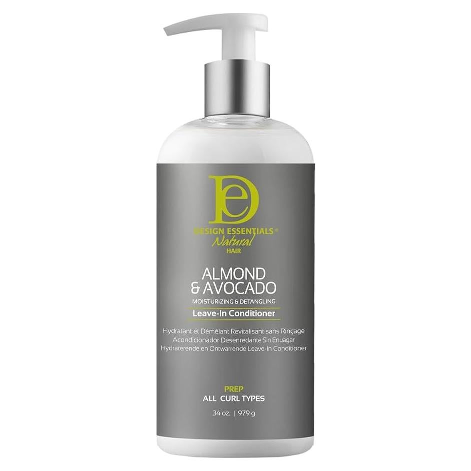 Acondicionador Sin Enjuague Design Essentials 1L Almendra Aguacate