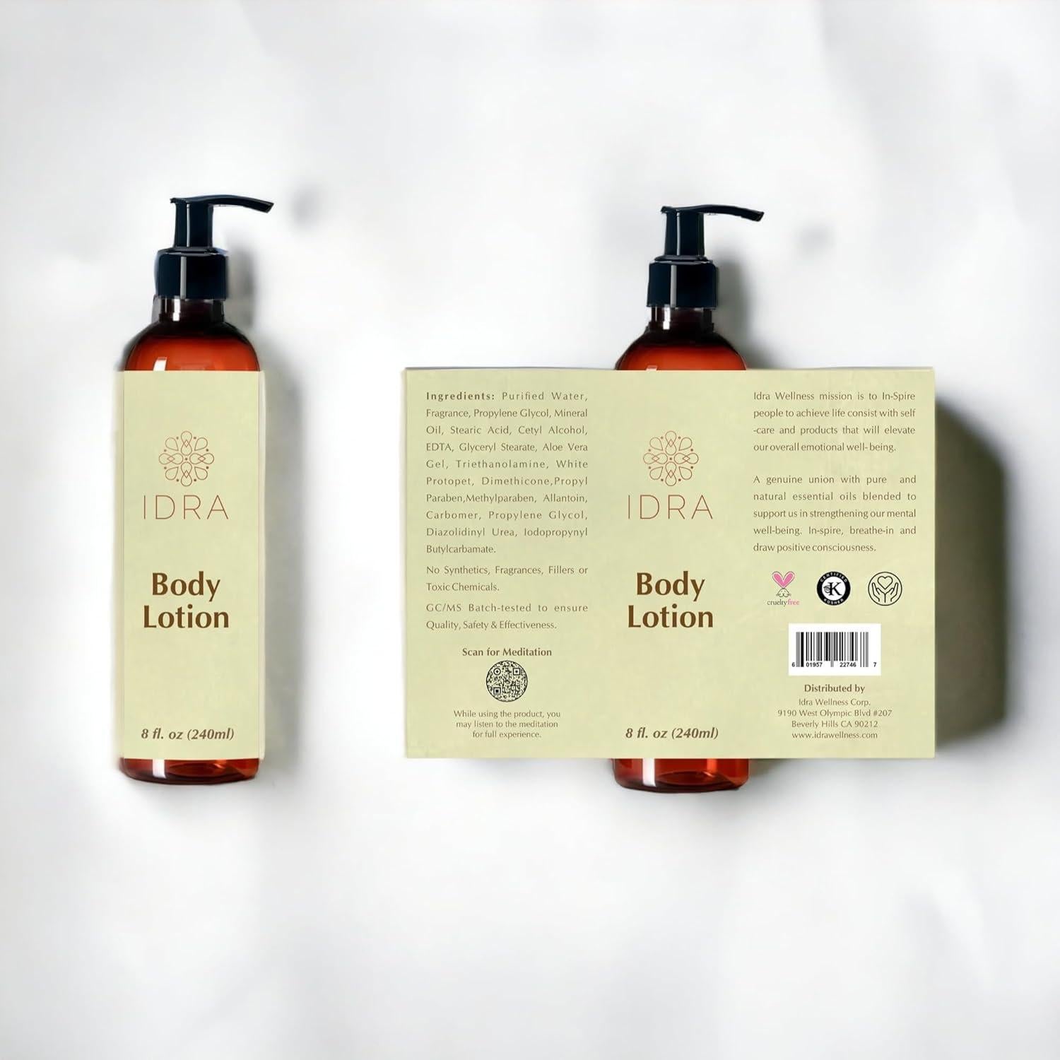 Loción Corporal IDRA con Aloe Vera 240 ml Hidratación Profunda