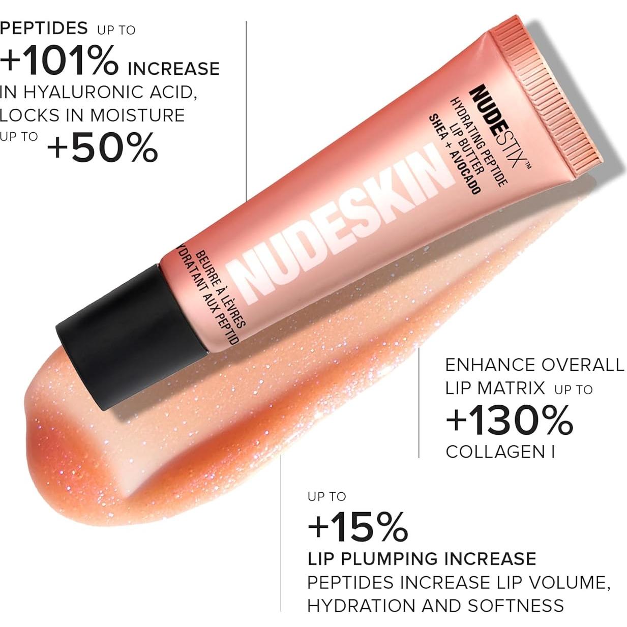 Manteca Labial Hidratante Nudestix - Balsamo Brillante 21.5g