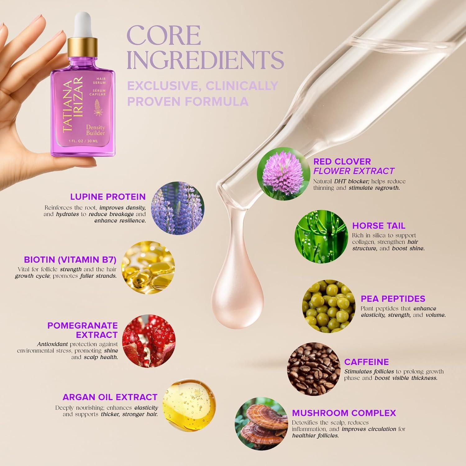 Suero Engrosador de Cabello Tatiana Irizar 30ml - Biotina y Argán