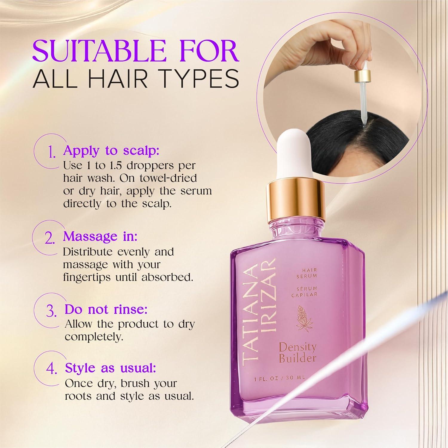 Suero Engrosador de Cabello Tatiana Irizar 30ml - Biotina y Argán