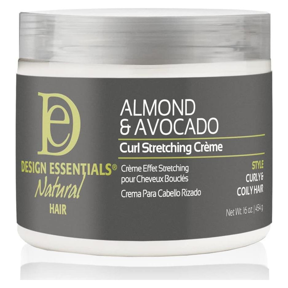 Crema Estiradora de Rizos Design Essentials 473ml Almendra Aguacate